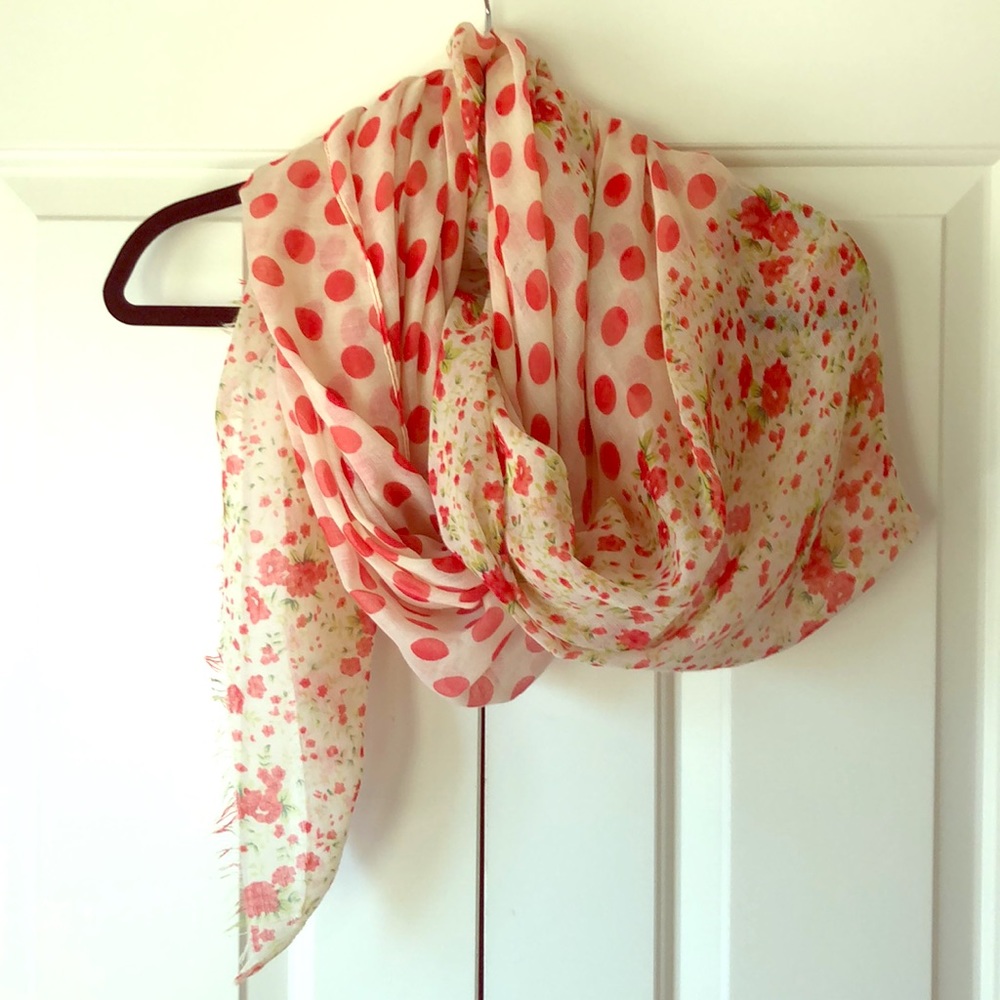 Thin spring time Italian scarf